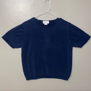 Pendleton Navy Blue Cotton Short Sleeve TShirt Size Large
